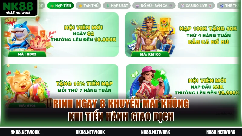 Rinh ngay 8 khuyến mãi khủng khi tiến hành giao dịch