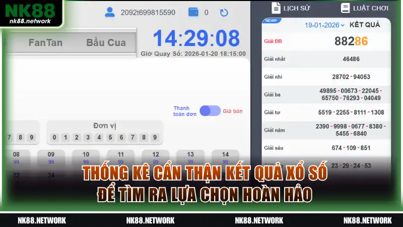 Thống kê cẩn thận kết quả xổ số để tìm ra lựa chọn hoàn hảo